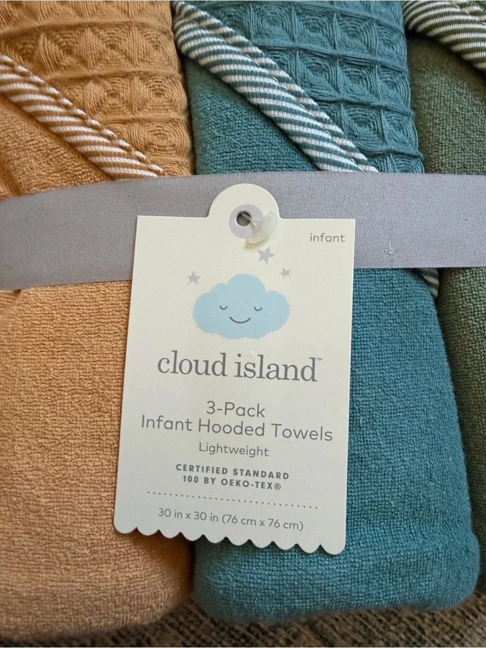 Cloud island baby towels